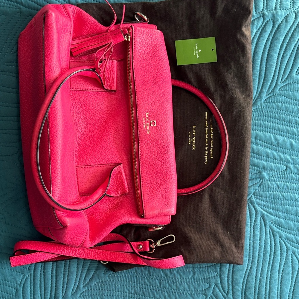 Kate Spade Hot Pink Leather Satchel